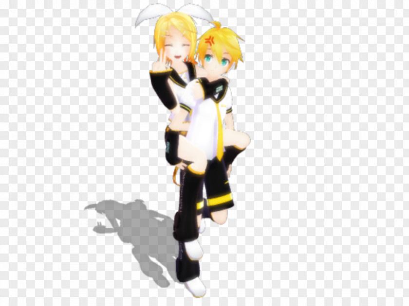 Twins Kagamine Rin/Len MikuMikuDance Vocaloid Mascot PNG