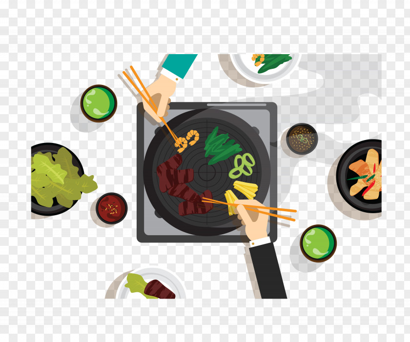 Vector Barbecue Churrasco Korean Cuisine PNG