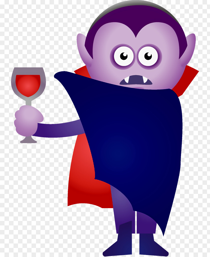 Cartoon Dracula Vampire Halloween PNG