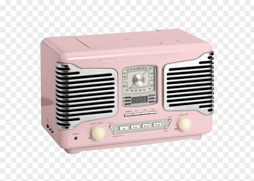 Pink Radio Antique Vintage PNG