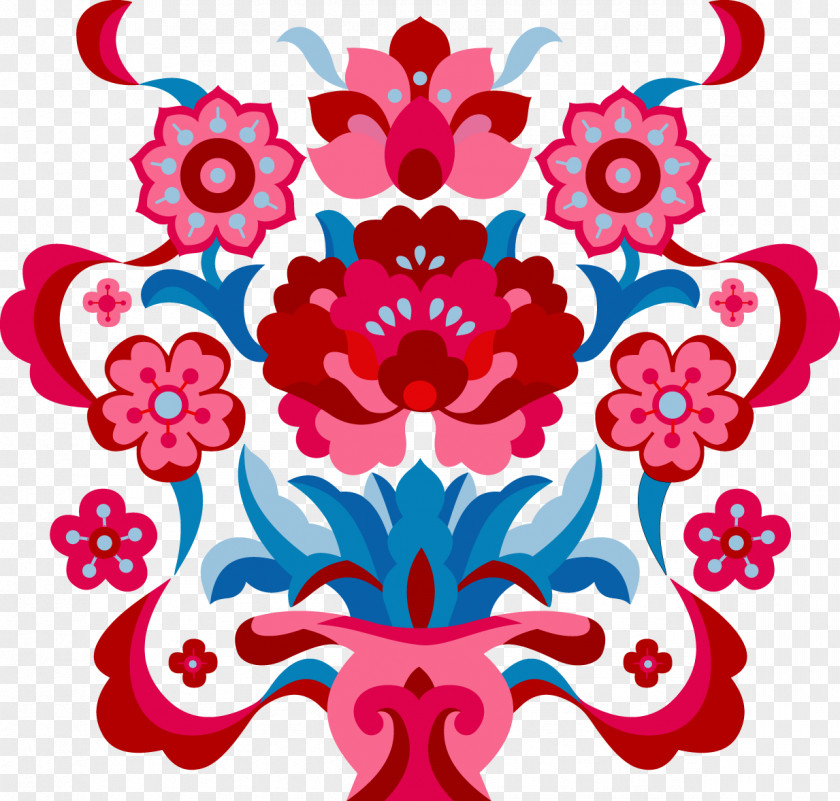 Red Blue Vase Pattern 2018 MINI Cooper Euclidean Vector PNG