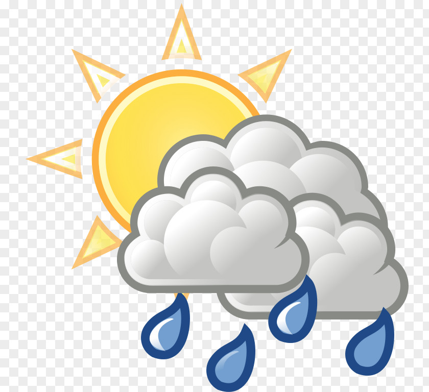 Cloud Rain And Snow Mixed Weather Clip Art PNG