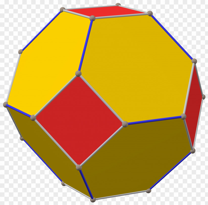 Edge Net Polyhedron Archimedean Solid Geometry Truncated Octahedron PNG