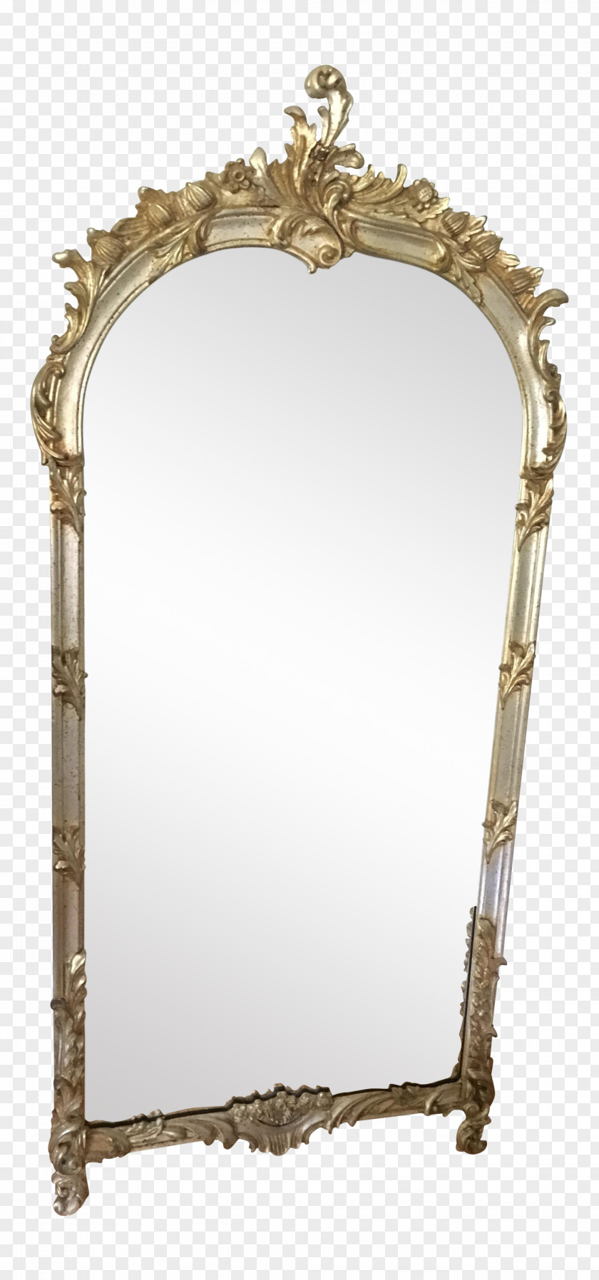 Mirror Gold Wood Framing Arch PNG