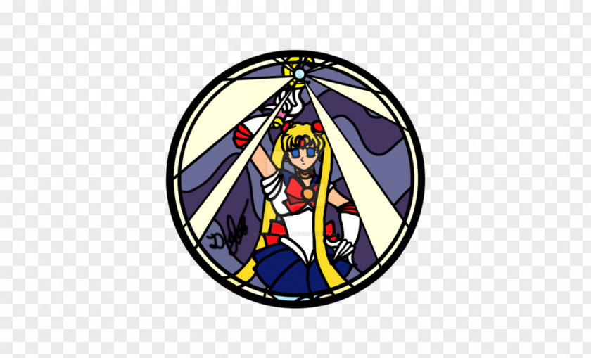 Sailor Moon Design For Stained Glass Window PNG