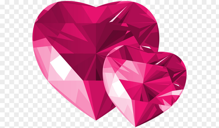 Pink Diamonds Heart Desktop Wallpaper Clip Art PNG