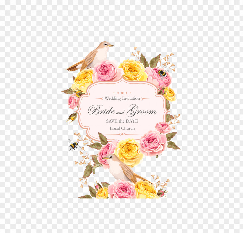 Rose Wedding Invitations Invitation Flower Clip Art PNG