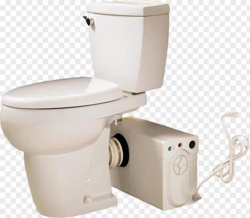 Toilet Bowl Flush Maceration Basement Bathroom PNG