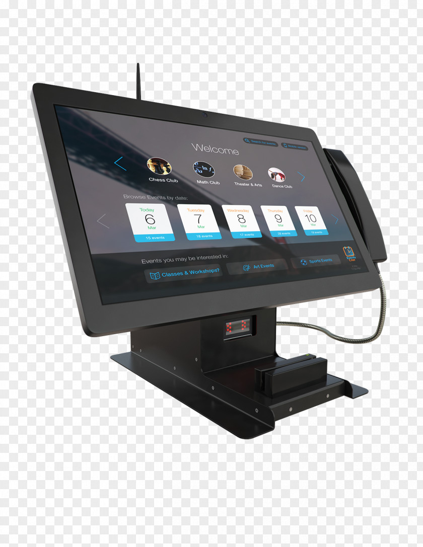 Advanced Kiosks Interactive Information Computer Monitors PNG