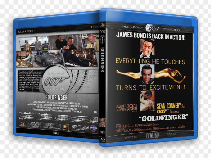 James Bond Film Series Blu-ray Disc Cover Art PNG