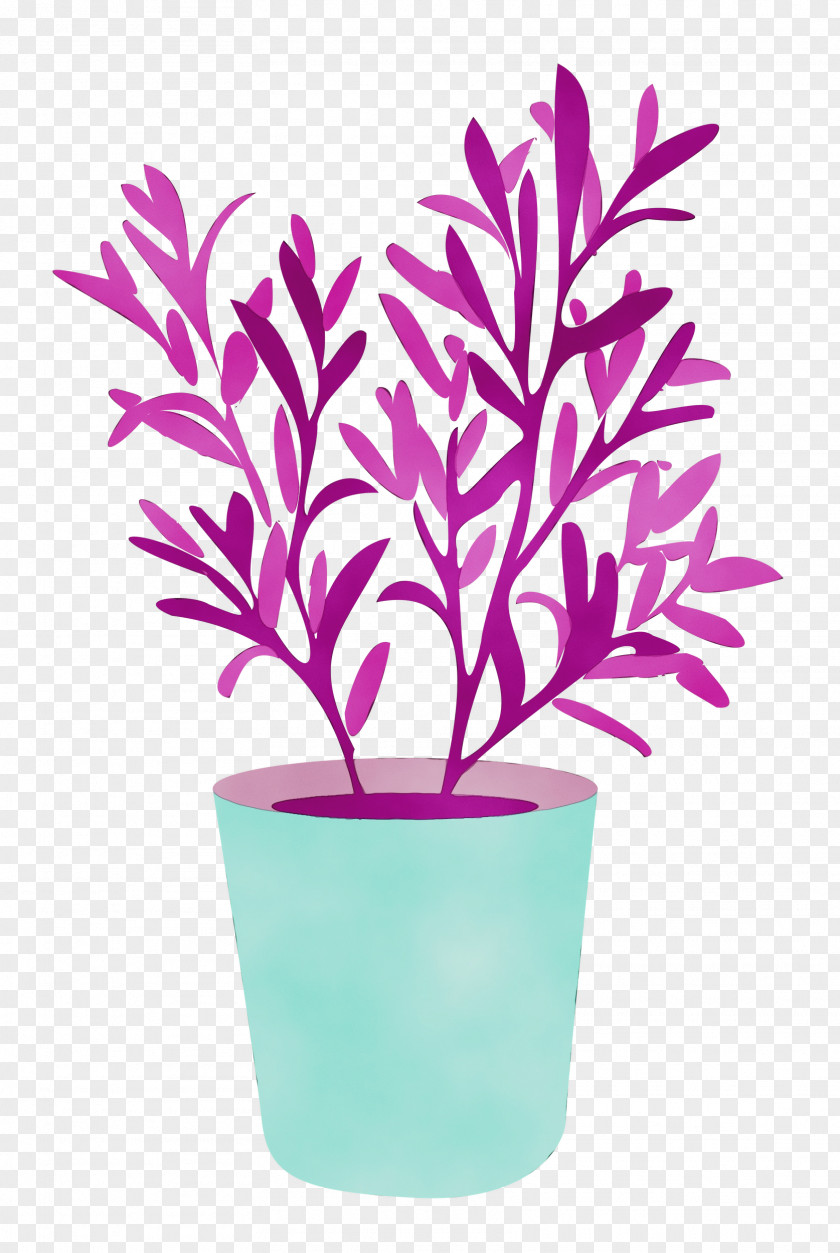 Leaf Aquarium Decor Flower Flowerpot Violet PNG