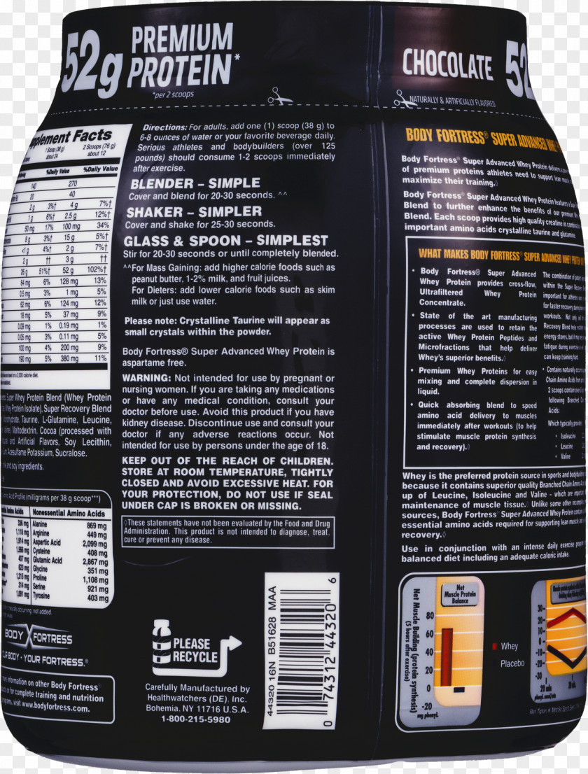 Protein Whey Brand Chocolate PNG