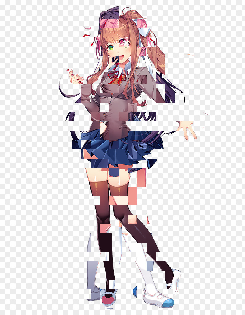 Break Doki Literature Club! Video Game Glitch PNG