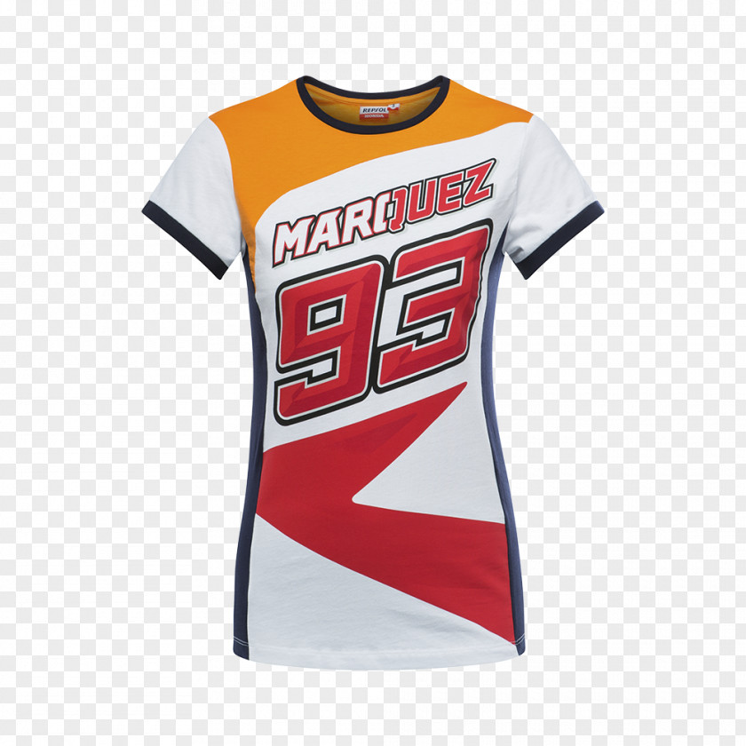 Marc Marquez T-shirt Repsol Honda Team MotoGP Racing Manufacturer 2017 Season PNG