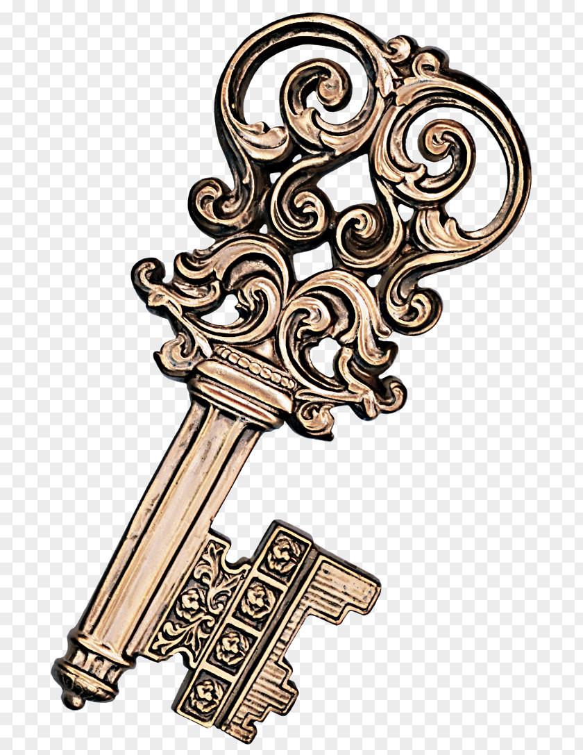 Metal Brass Key PNG
