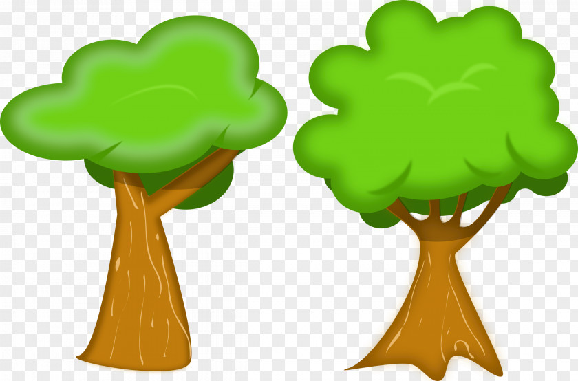 Cartoon Landscape Tree Clip Art PNG