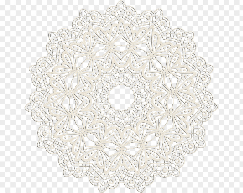 Circle Place Mats Doily Pattern PNG