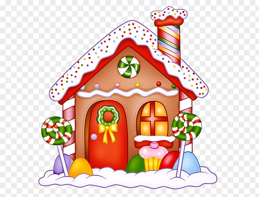 Gingerbread House Interior Design Christmas PNG