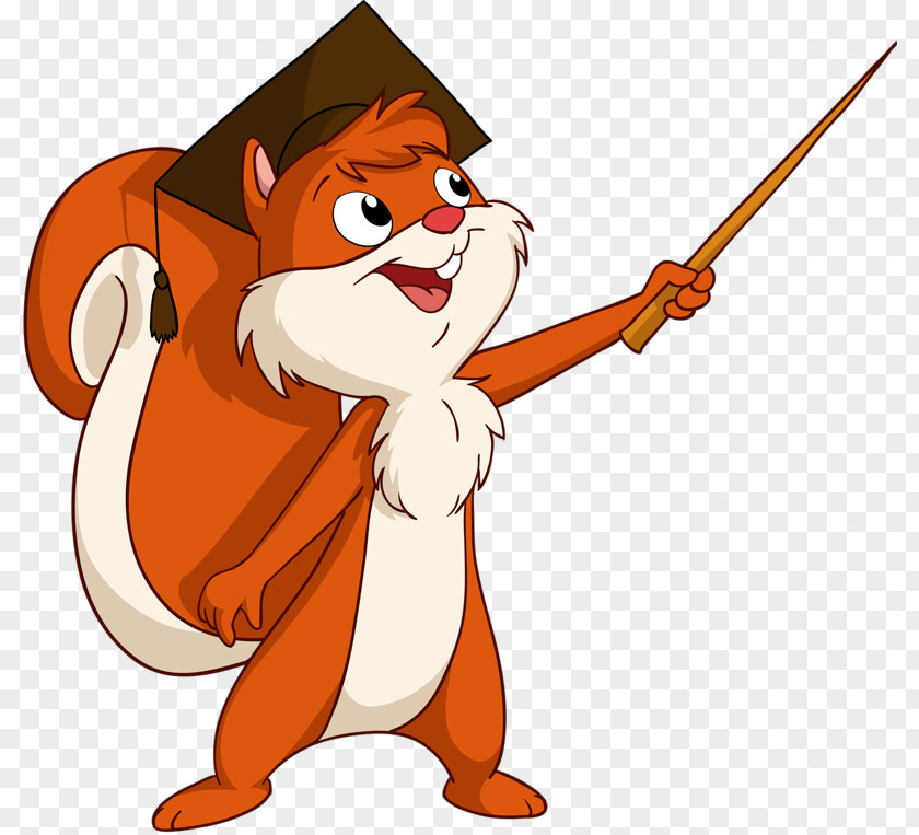 Squirrel Teaching Cartoon Royalty-free Illustration PNG