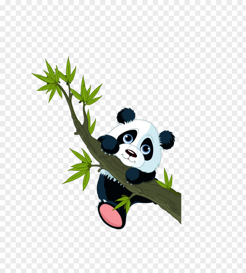 Vector Colored Panda Animals Giant Wall Decal Sticker PNG