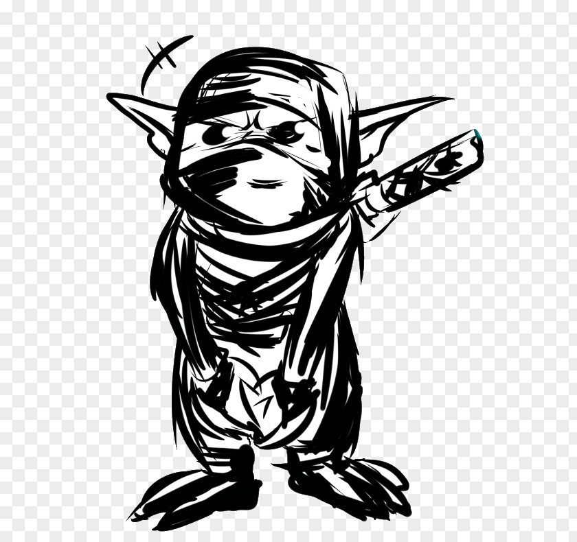 Goblin Ninja Sketch Scoperto Visual Arts PNG