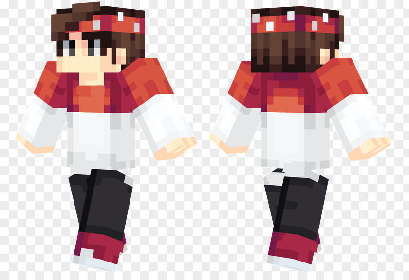 Red Skşin Minecraft Skin Flushing .net PNG