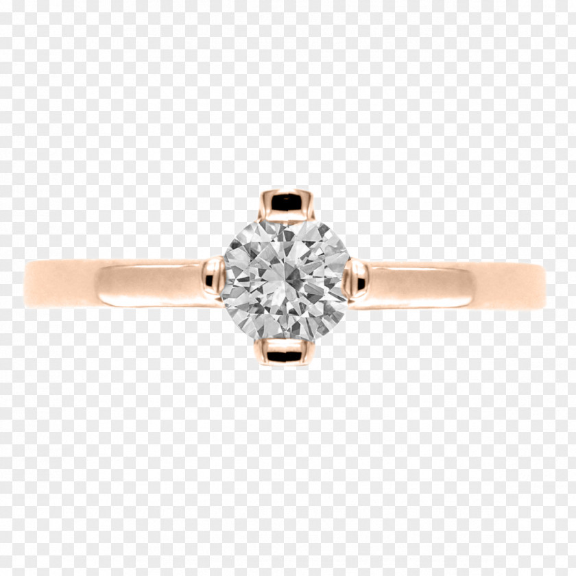 Ring Carat Engagement Diamond Białe Złoto PNG