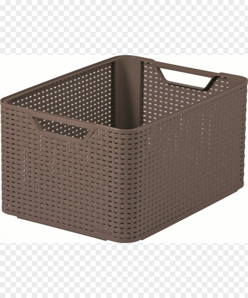 Box Basket Rattan Lid Wicker PNG