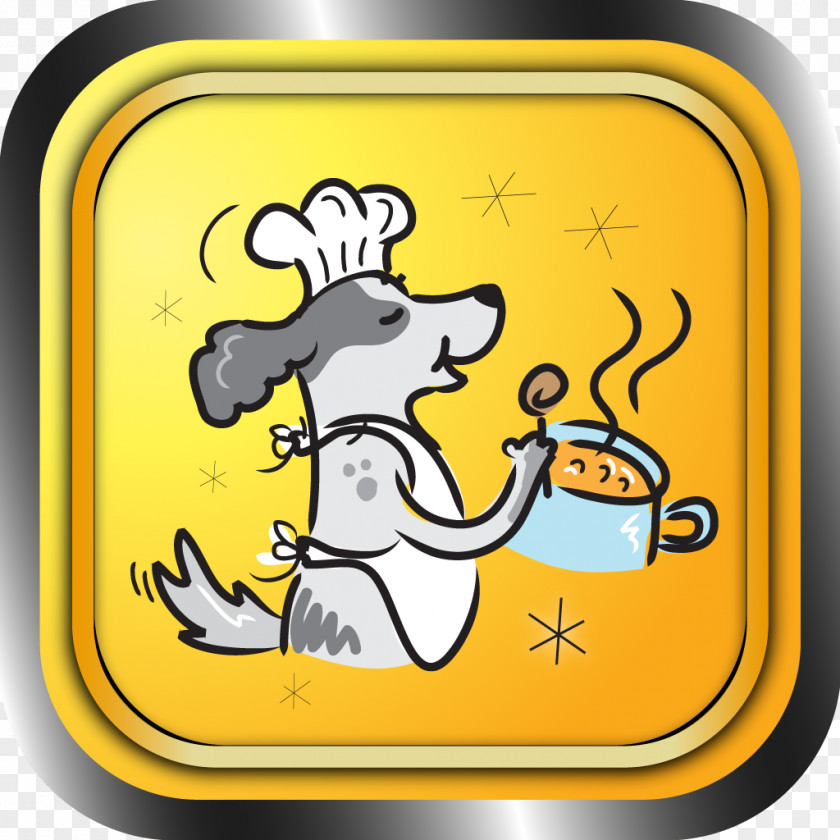 Dog Cooking Cookbook Clip Art PNG