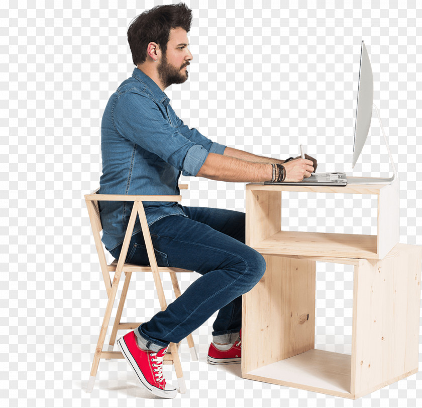 Hula Hoop Desk Sitting Chair PNG