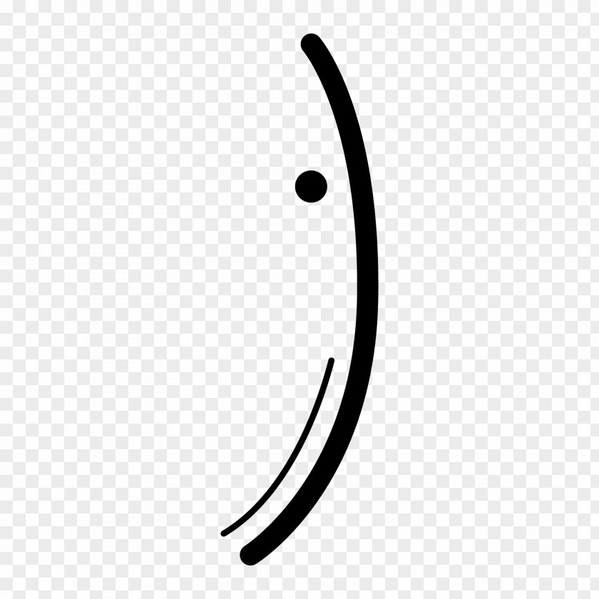 Line Crescent Emoticon PNG
