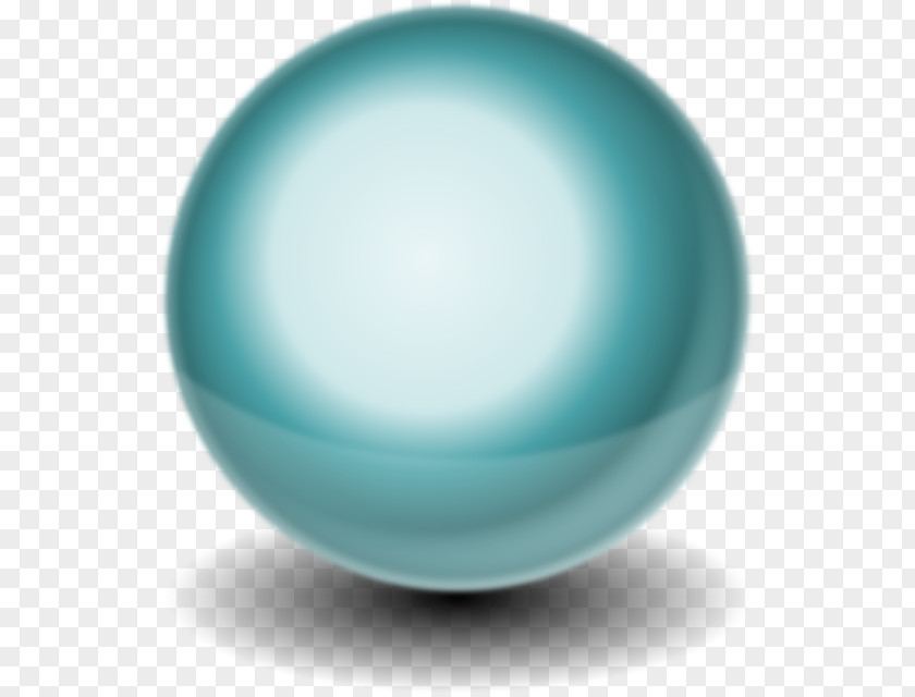 Turquoise Sphere 3D Computer Graphics Three-dimensional Space Clip Art PNG