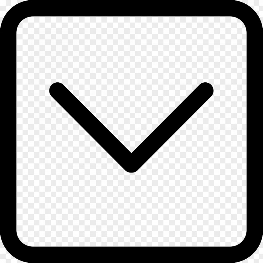 Bottom Arrow Information Button PNG