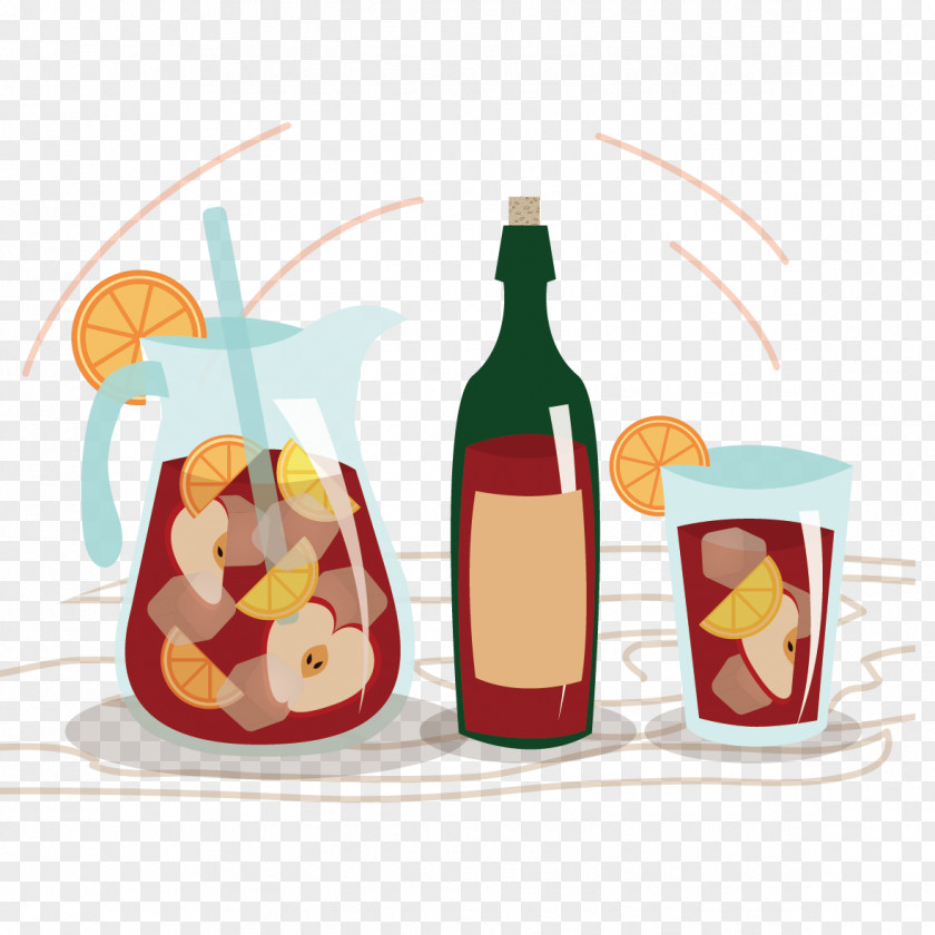 Cartoon Juice Red Wine Drink Clip Art PNG