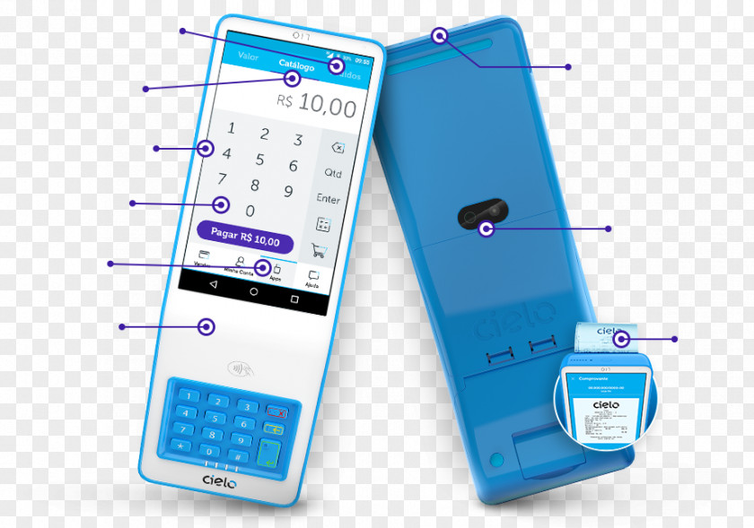 Credit Card Cielo S.A. Feature Phone Payment Terminal Rede PNG
