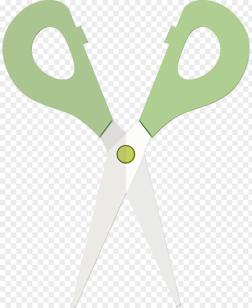 Office Supplies Instrument Green Scissors Cutting Tool PNG
