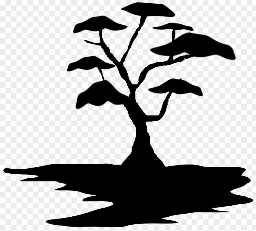 Silhouette Tree Bonsai Clip Art PNG