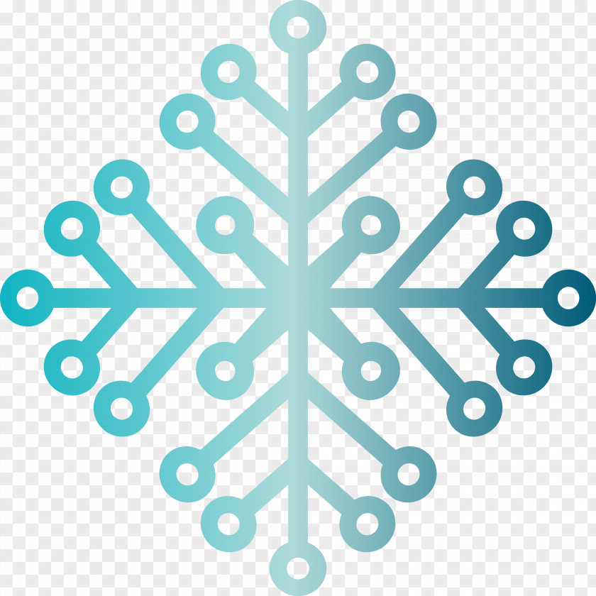 Snowflake Silhouette Christmas Pattern PNG
