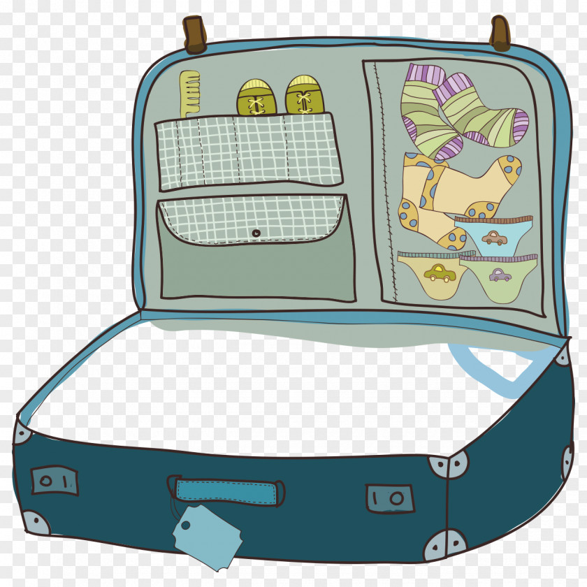 Suitcase Baggage Image Travel Drawing PNG