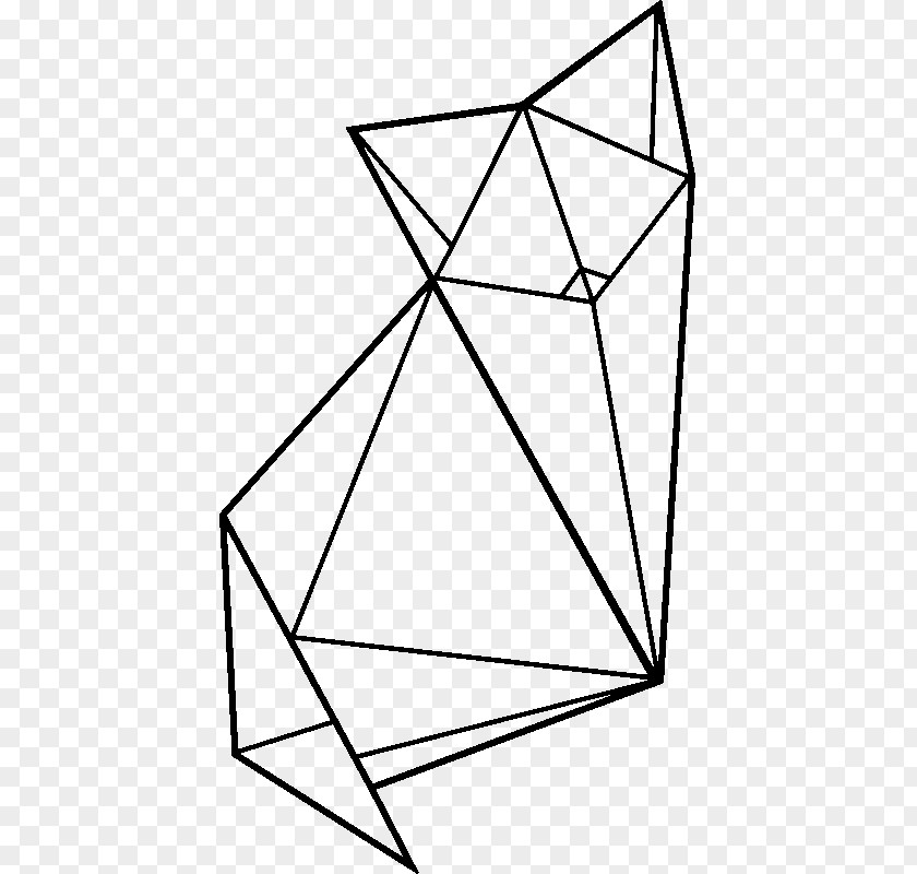 Triangle Sticker Origami .com Pattern PNG