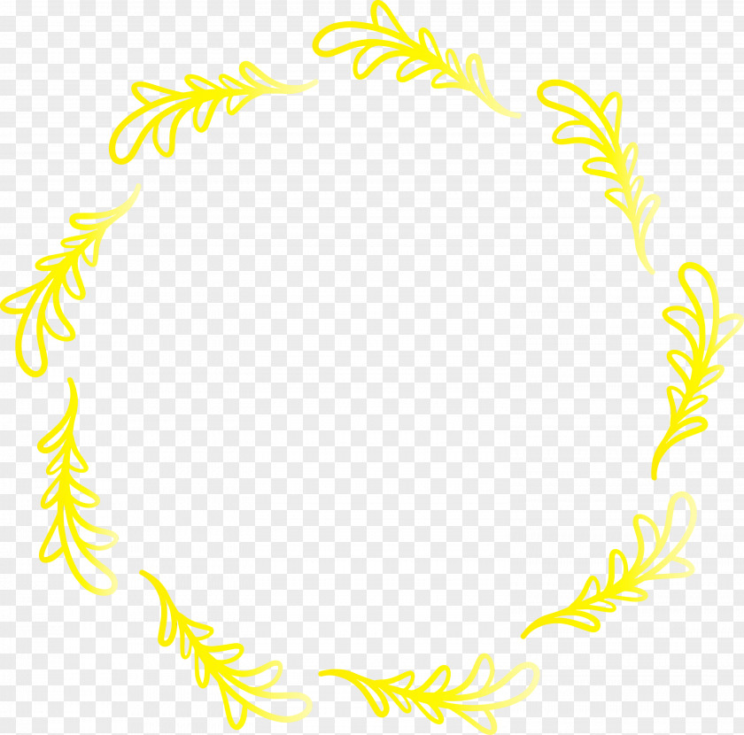 Yellow Line Circle PNG
