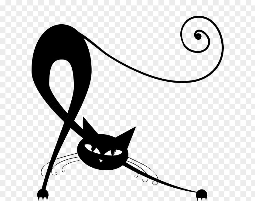 Cat Black Kitten Silhouette PNG