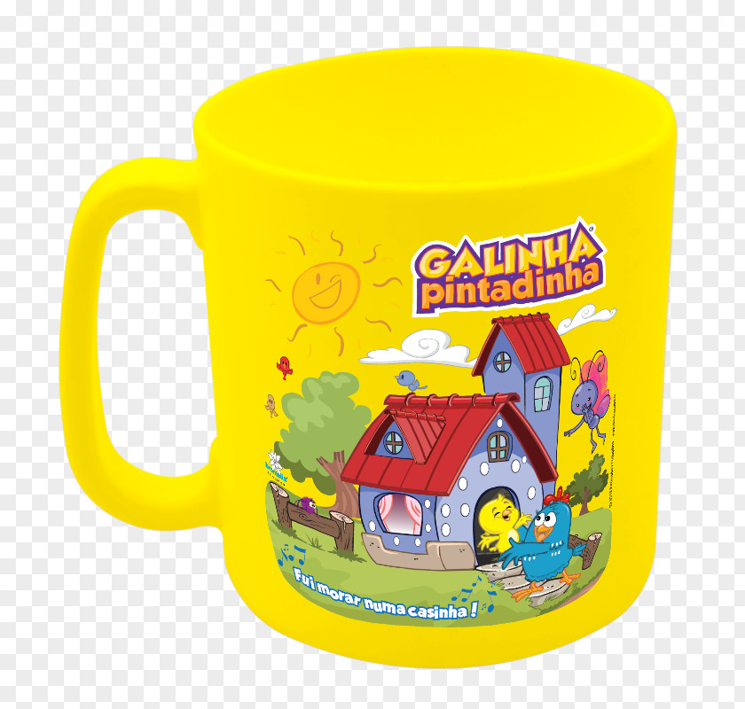 Mug Galinha Pintadinha Plastic BrindeCida.Com Packaging And Labeling PNG
