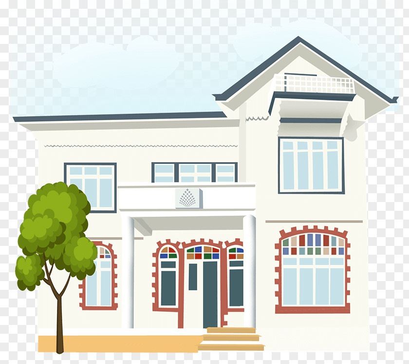 Window Property House Facade Estate PNG
