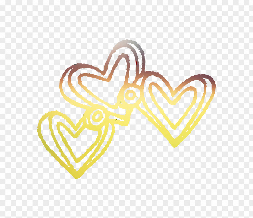 Yellow Font Line Body Jewellery PNG