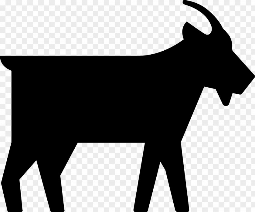 Goat Cattle Silhouette Pack Animal Clip Art PNG