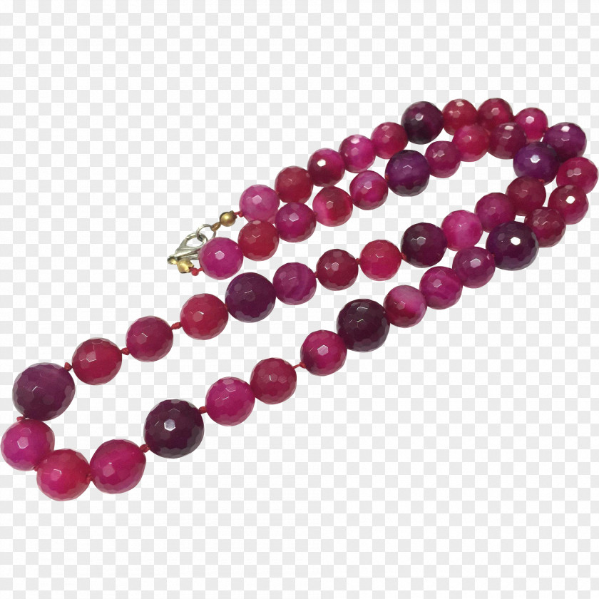 Purple Agate Ruby Magenta Bead PNG