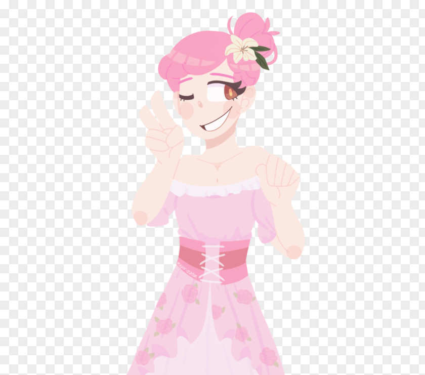 Dress Finger Cartoon Woman PNG