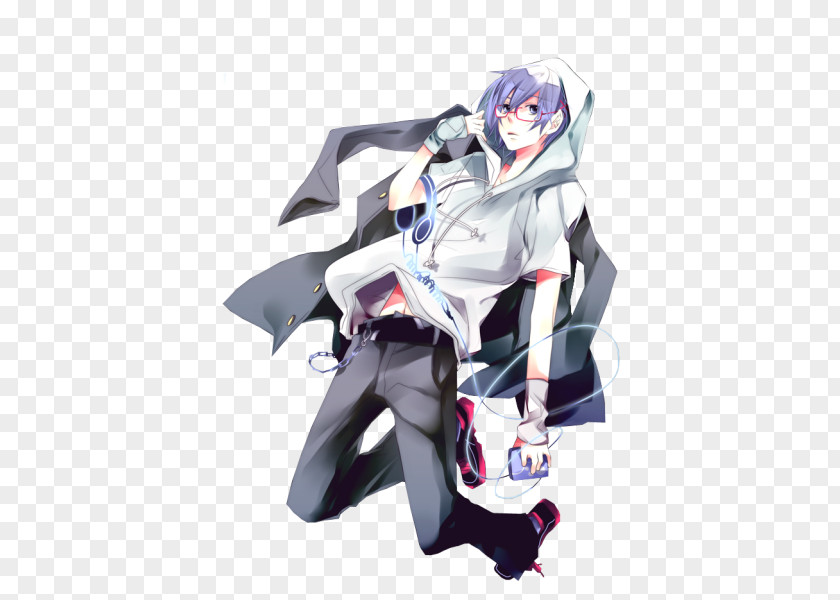 Kaito Kid Render Hoodie Vocaloid Gakuran Hatsune Miku Project Diva F PNG