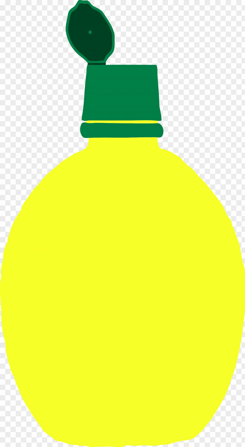 Yellow Bottle Lemon Juice Squeezer Clip Art PNG